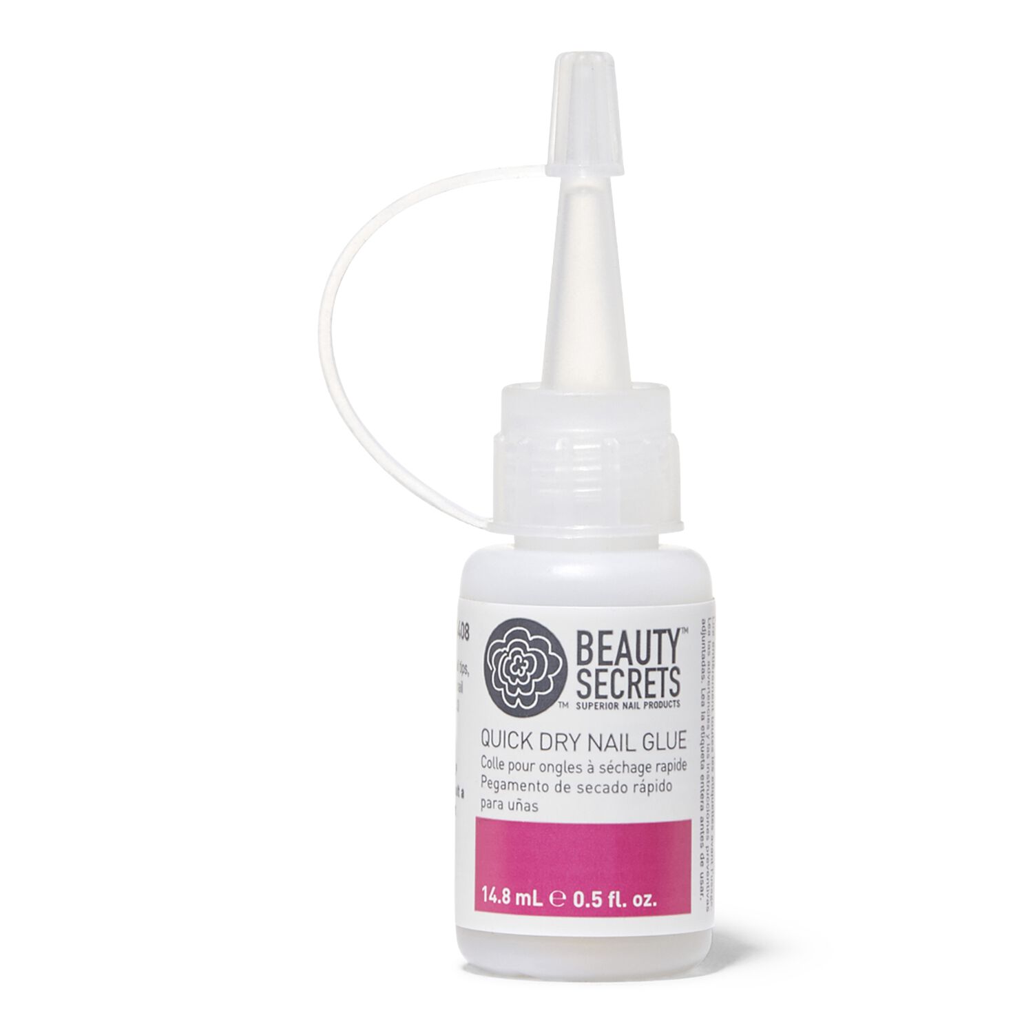 Beauty Secrets Quick Dry Nail Glue .5 oz | Clear