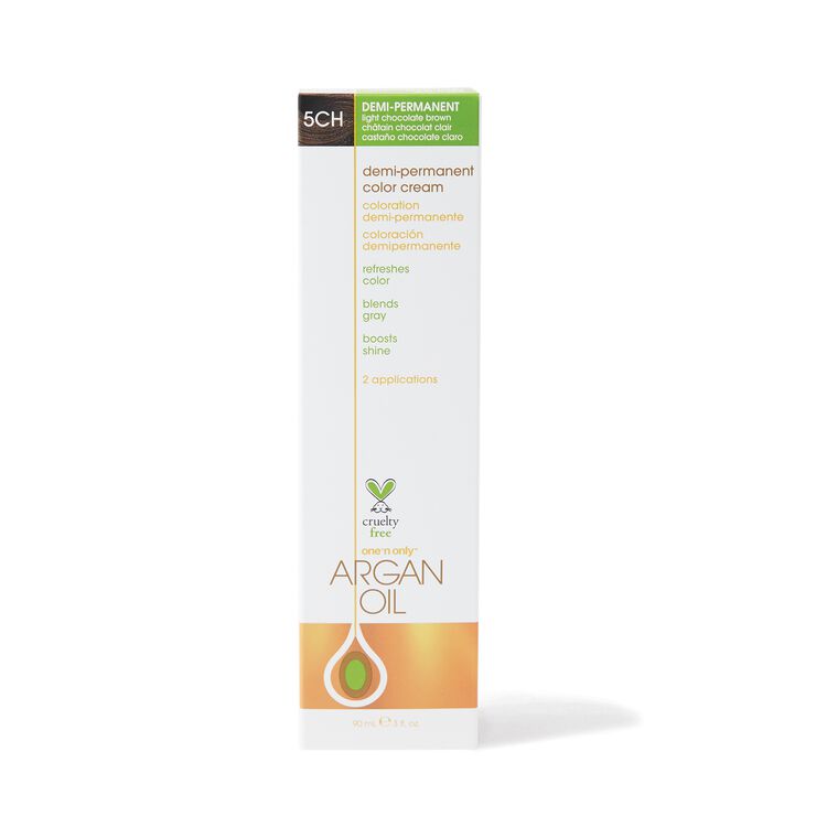 Argan Oil Demi Permanent Color Cream 5CH Light Chocolate Brown