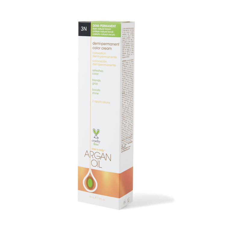 Argan Oil Demi Permanent Color Cream 3N Dark Natural Brown