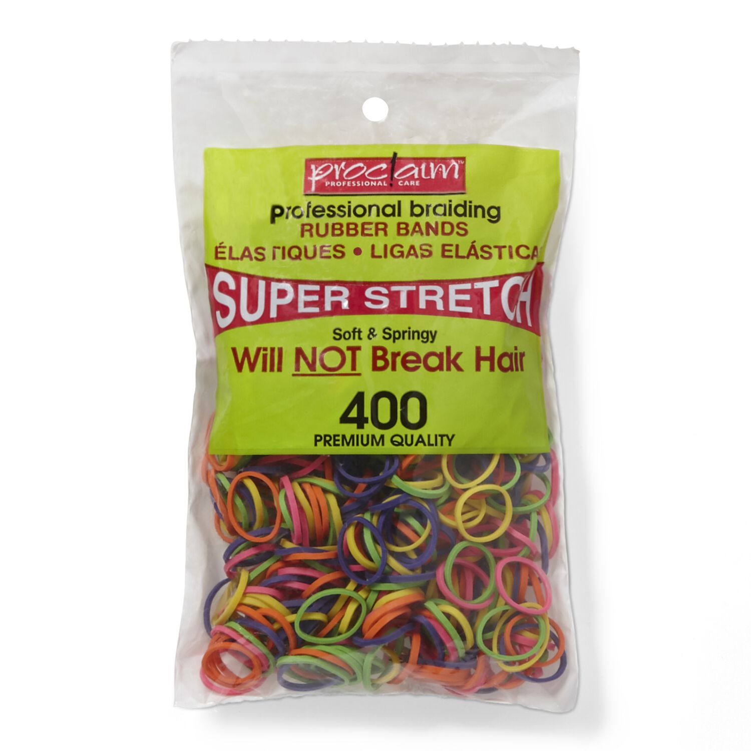 Proclaim Rubber Bands Assorted Brights 400 Count
