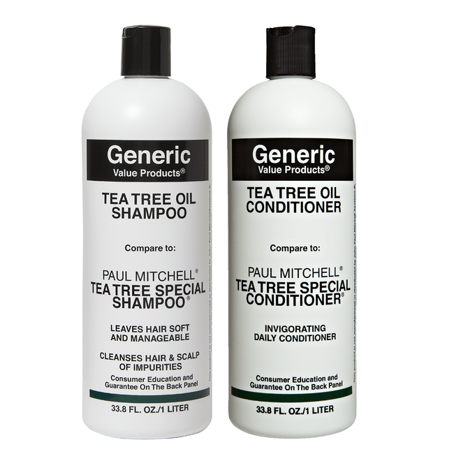 GVP Tea Tree Oil Bundle Compare to Paul Mitchell Tea Tree Shampoo & Conditioner