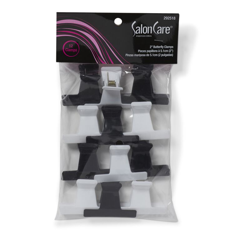 Black & White 2 Inch Butterfly Clamps