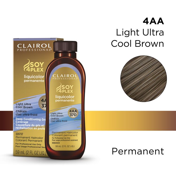 4AA/37D Light Ultra Cool Brown LiquiColor Permanent Hair Color