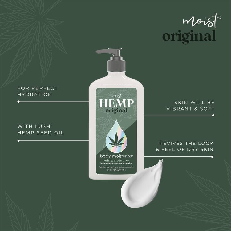 Moist Hemp Body Moisturizer 18 oz.