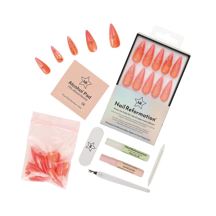 Pink Lemonade Press On Nails