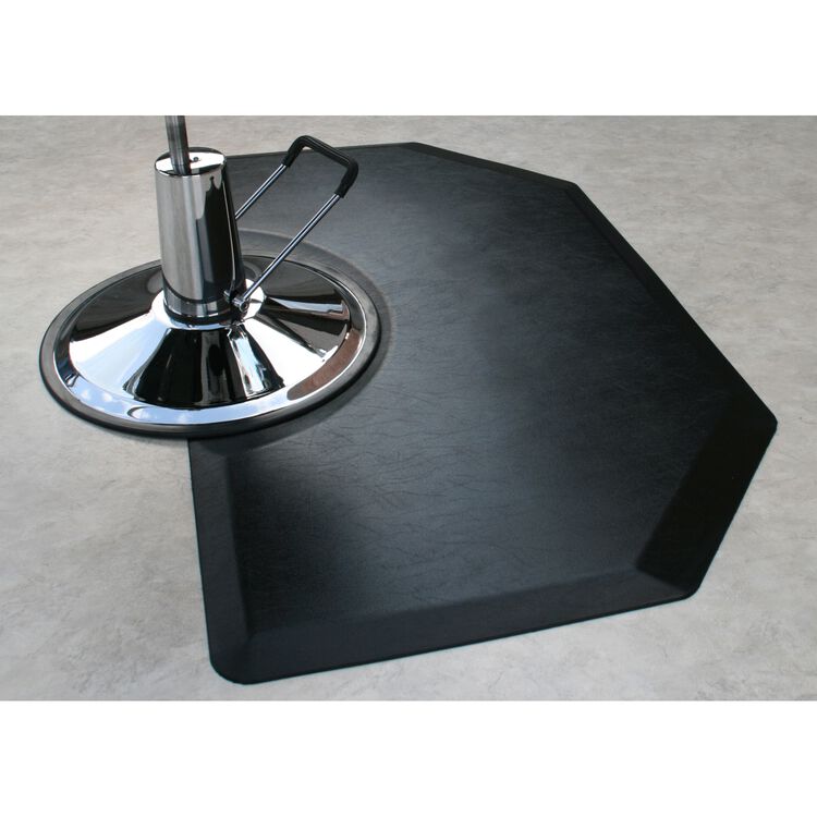 Small Semi Circle 1/2 Anti Fatigue Beauty Salon Floor Mat | Spa and Equipment