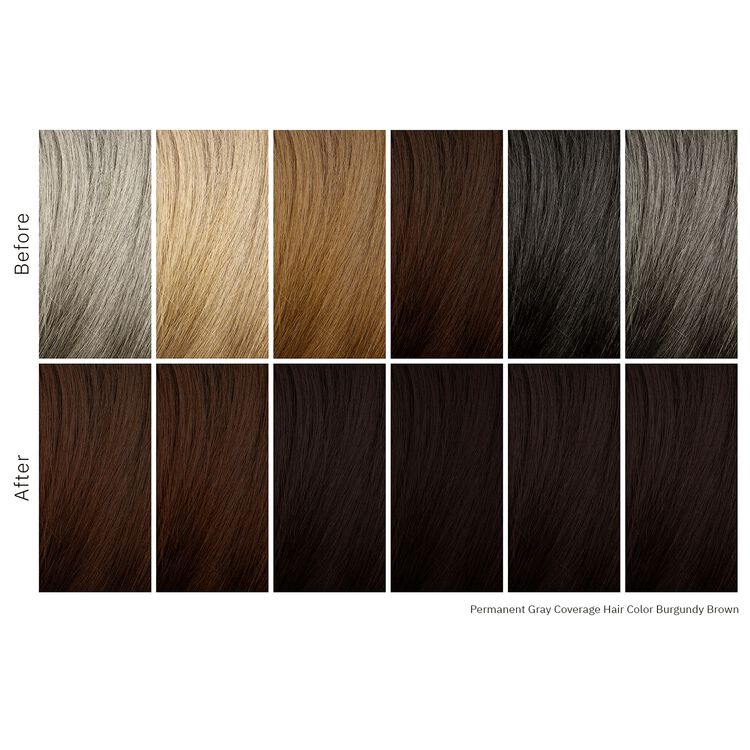 Gray Coverage Permanent Hair Color Burgundy