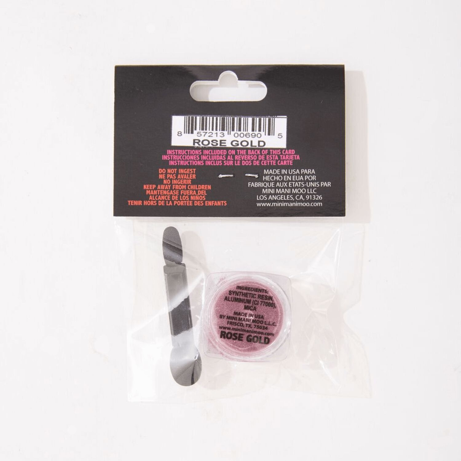 Mini Mani Moo Magic Mirror Chrome Powder Rose Gold nail polish Sally Beauty