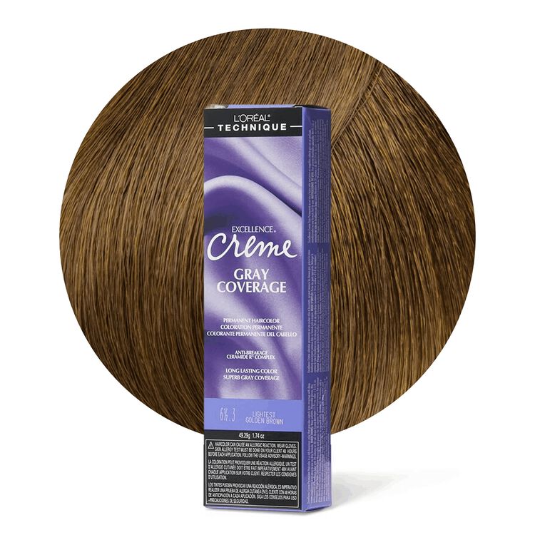 6 1/2.3 Lightest Golden Brown Permanent Creme Hair Color