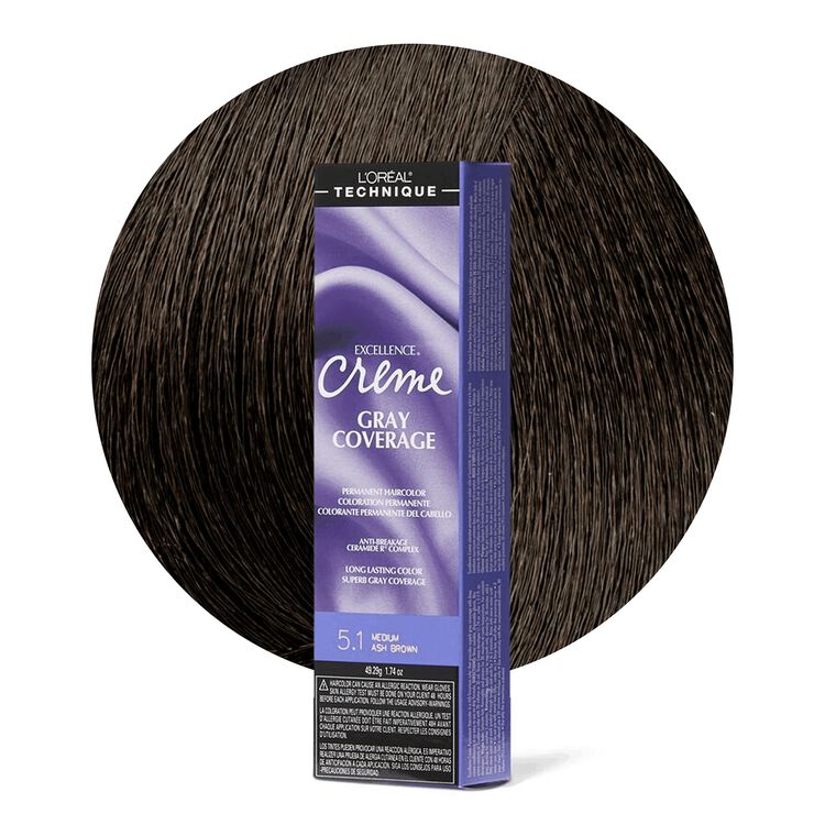 5.1 Medium Ash Brown Permanent Creme Hair Color
