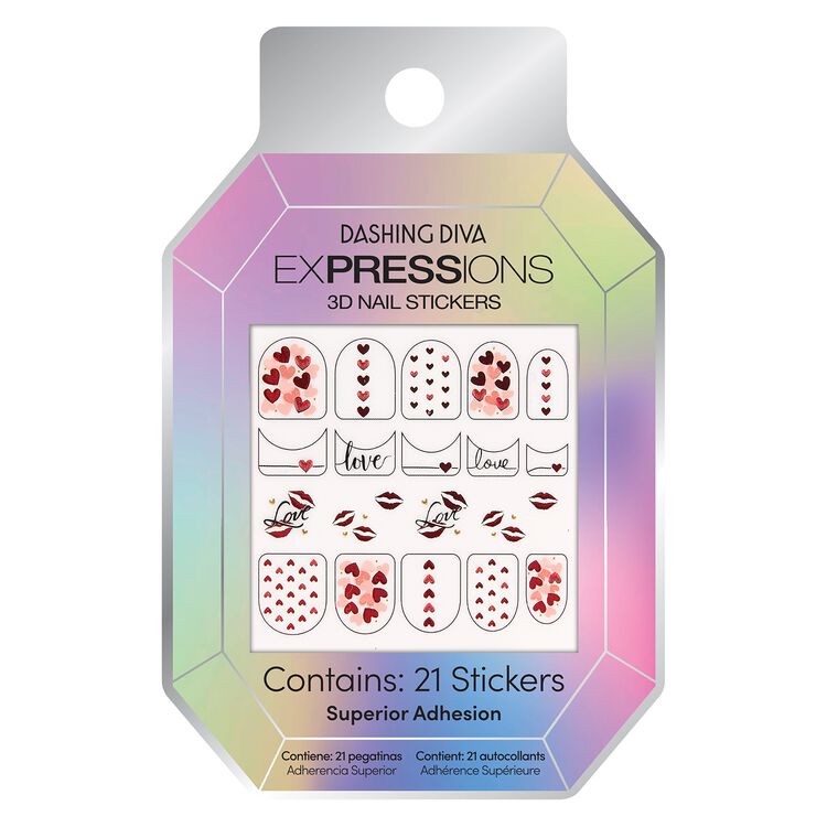 Dashing Diva 1,000 Kisses Nail Art Stickers Sally Beauty