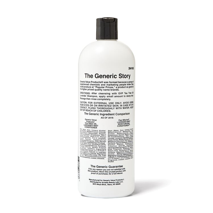 Tea Tree Oil Lavender Conditioner Compare to Paul Mitchell Lavender Mint Moisturizing Conditioner 33.8 oz