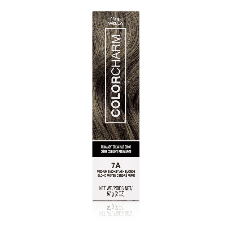 7A Medium Smokey Ash Blonde Permanent Cream Hair Color