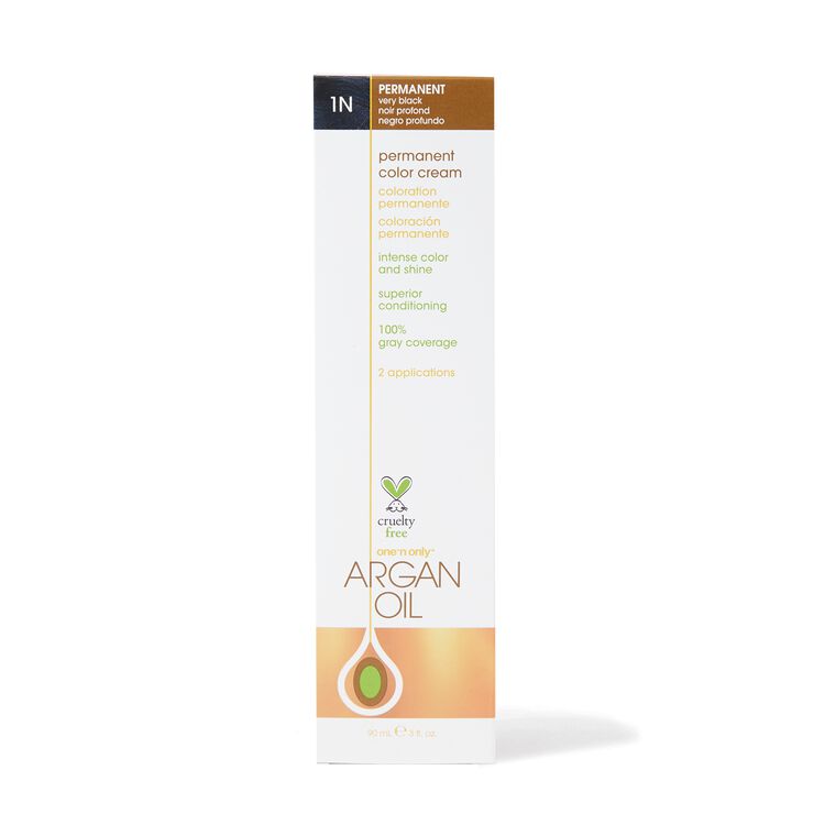 Argan Oil Permanent Color Cream 1N Very Black