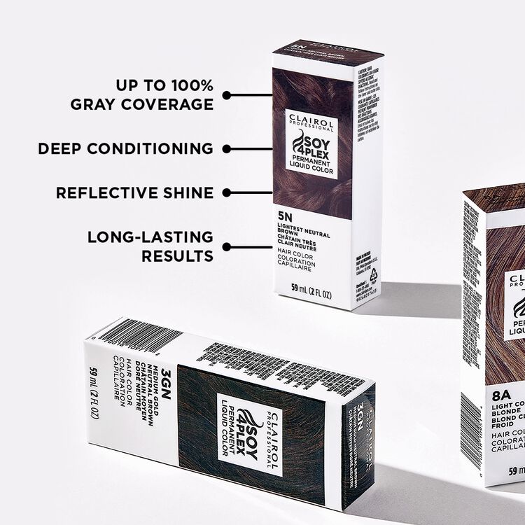 4RN Light Red Neutral Brown Permanent Liquid Hair Color