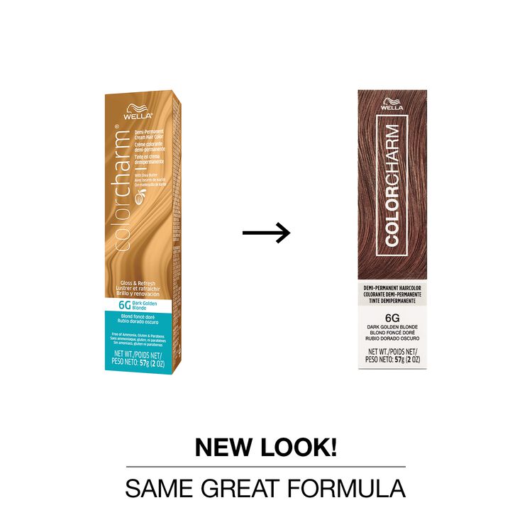 6G Dark Golden Blonde Demi Permanent Cream Hair Color