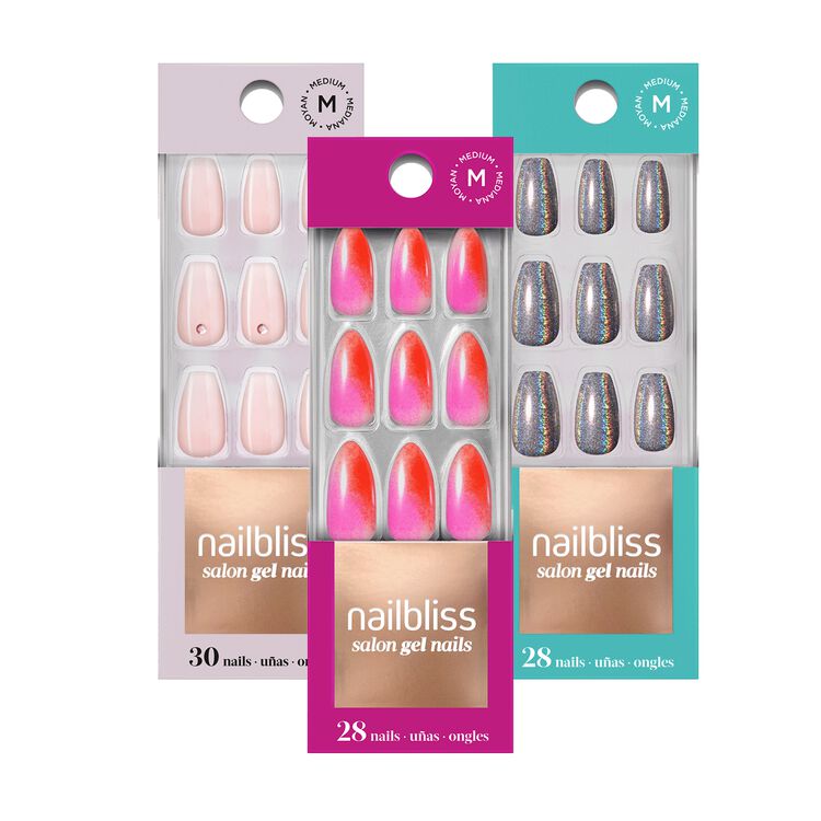 Nail Bliss Gel Nail Effects Press-On Nail Kit