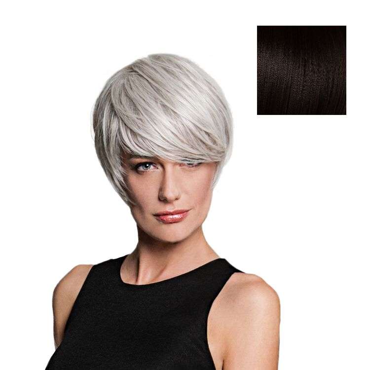 Angled Cut Wig Midnight Brown