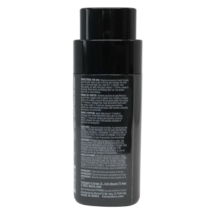 Premium Color Depositing Gray Coverage Shampoo Black