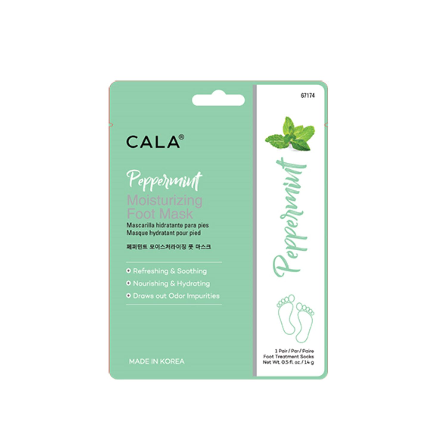 Cala Peppermint Foot Mask Hands & Feet Sally Beauty