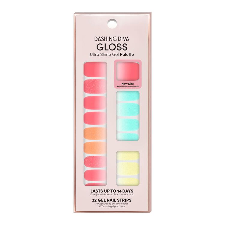 Dashing Diva Rainbow Edit Ultra Shine Gel Strips Press On Nail Kits Sally Beauty