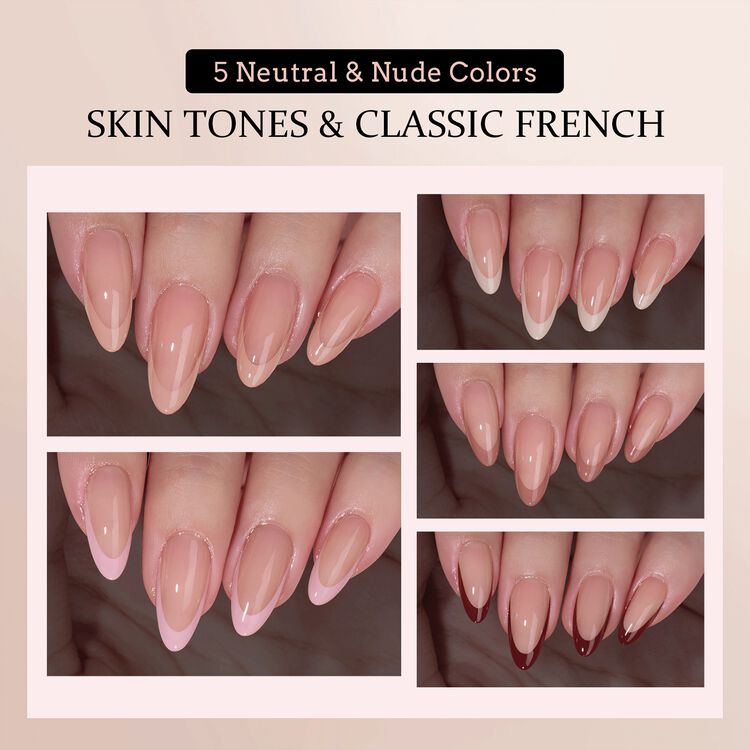 XCOATTIPS® French Nail Kit - Nude French Medium Almond