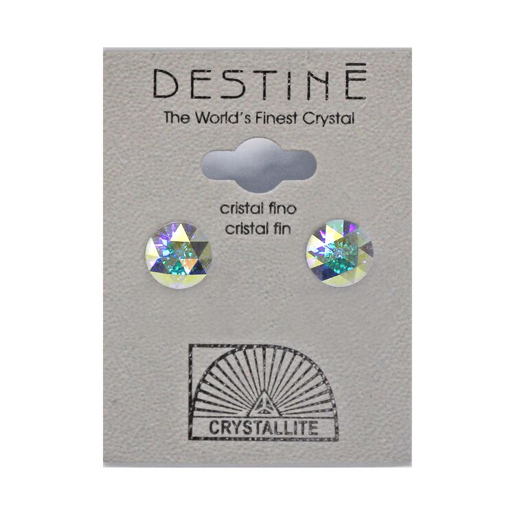 Destine Earrings Rose Cut Crystal AB
