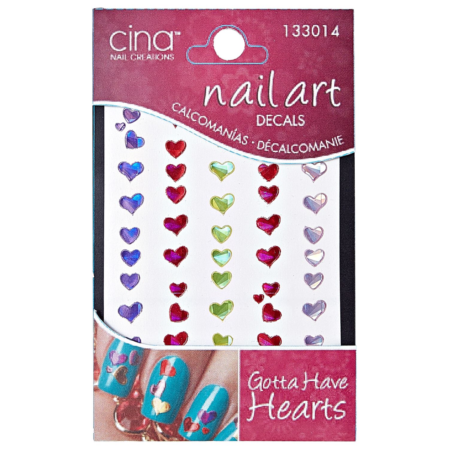 Cina Nail Creations Art Jewelry Decals Gotta Have Hearts Nail Art