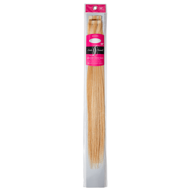 Satin Strands Premium 100% Remy Tape-In Human Hair Extensions 18 Inch ...