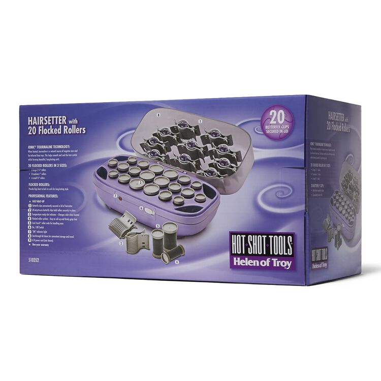 20 Flocked Roller Hairsetter By Hot Shot Tools Curlers And Rollers Sally Beauty