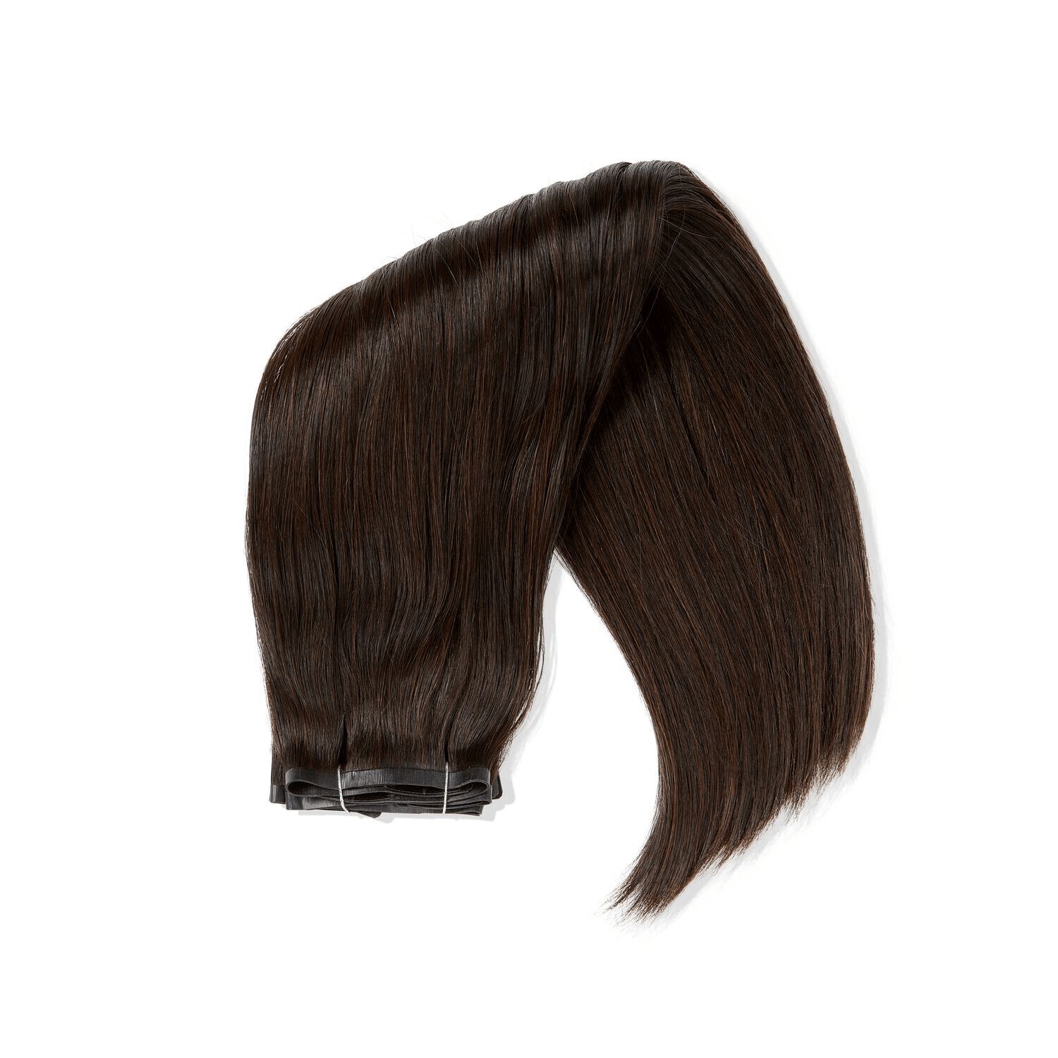 Satin Strands Dark Brown 18 Inch Seamless Clip-in Hair Extensions ...
