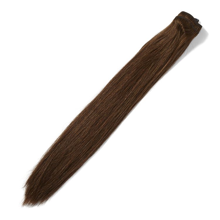 Euronext Premium Remy Human Hair 18 Inch Clip In Extensions Dark Brown