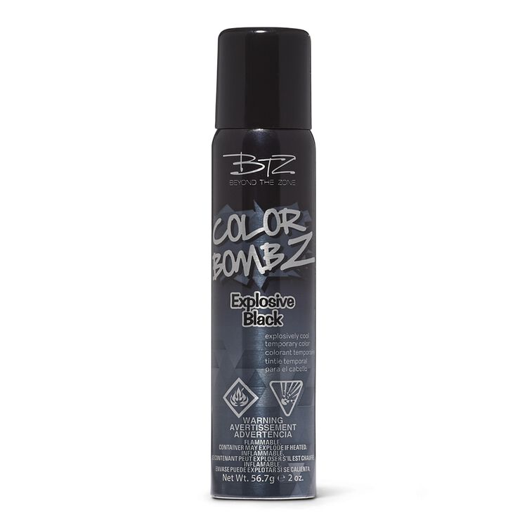 Explosive Black Color Bombz Temporary Hair Color Spray By Beyond The Zone Temporary Hair Color Sally Beauty