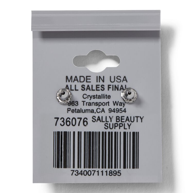 Destine Austrian Cut Square Post Earrings