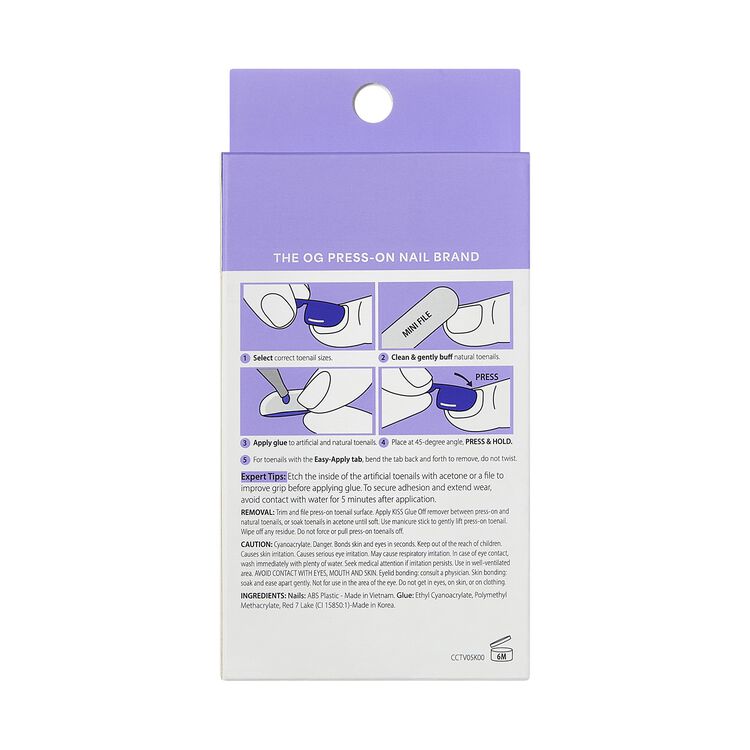 Core Color Press On Toenails - Toe-tally Yours