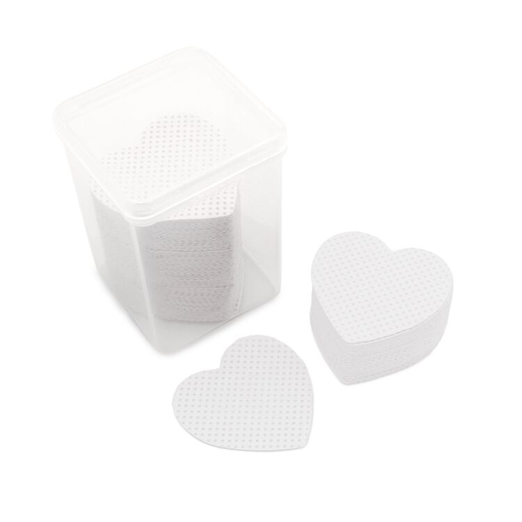 Heart Shaped Nail Cleansing Wipes White
