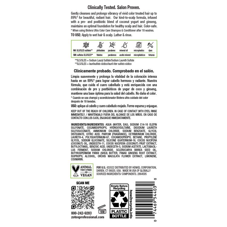 Ultra Color Care Shampoo With Orchid Extract 15.2 fl oz