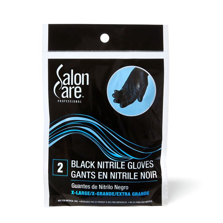 X Large 2ct Black Nitrile Gloves