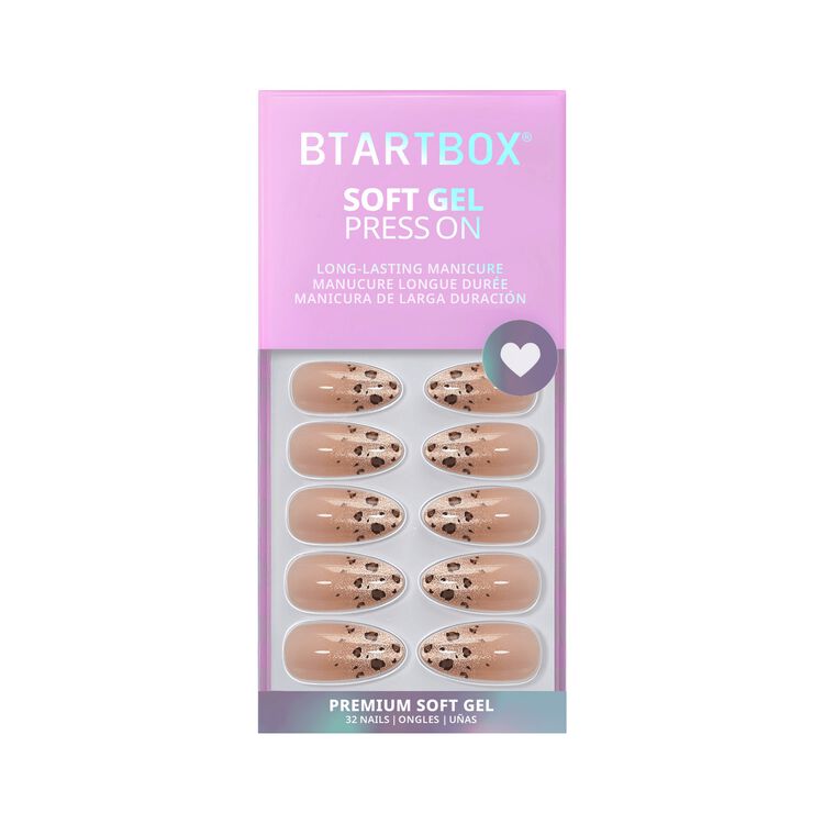 Soft Gel Press On Nails Medium Almond - Gilded Roar