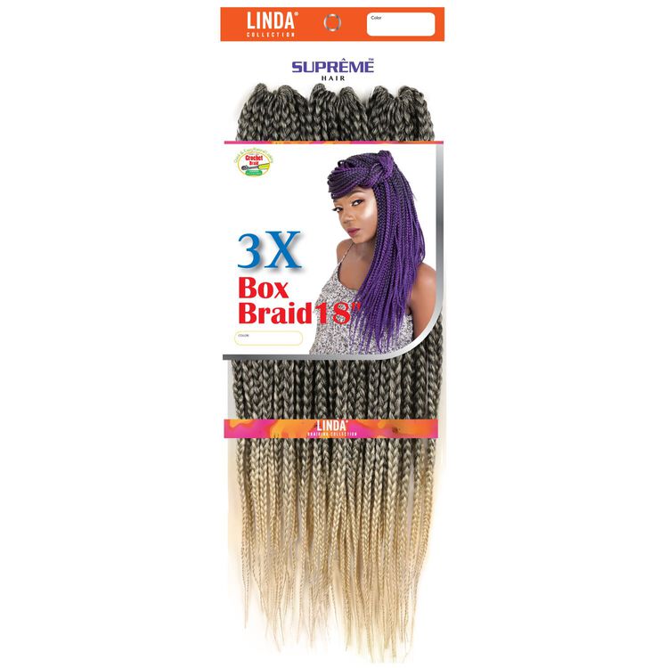 Supreme Hair 3x Box Braids 18 Inch Crochet Hair Ombre Black Ash Blonde Crochet Hair Sally Beauty Click here to see these i love these crochet braids because it's a lot different from all box braids we've been doing for a long. 3x box braids 18 inch crochet hair ombre black ash blonde