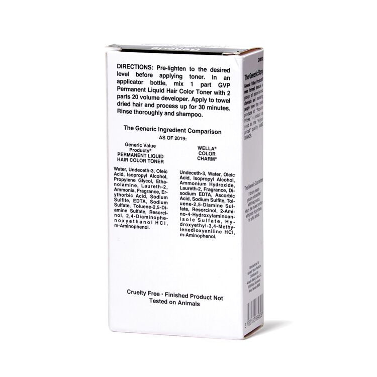 T14 Pale Ash Blonde Permanent Liquid Hair Color Toner Compare to Wella® ColorCharm®