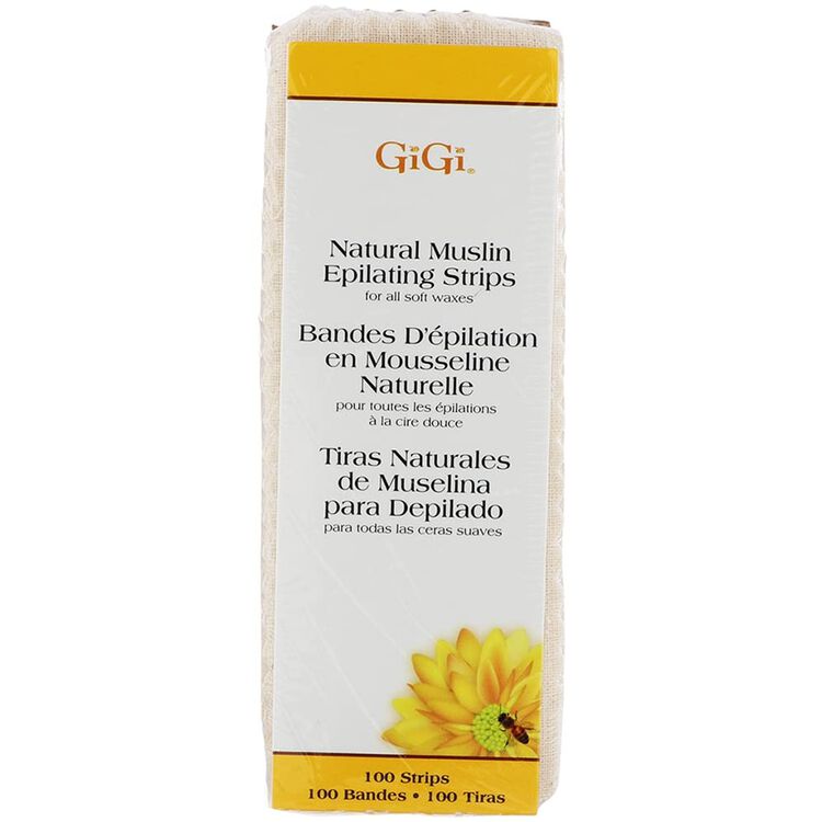 Natural Large Muslin Epilating Strips