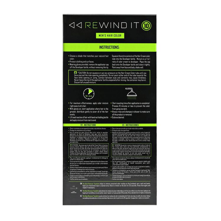 Jet Black Men's Hair Color