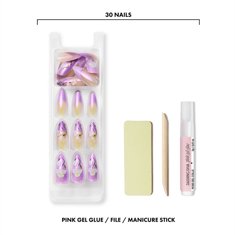 Gel Nail Effects Lavender Sensation