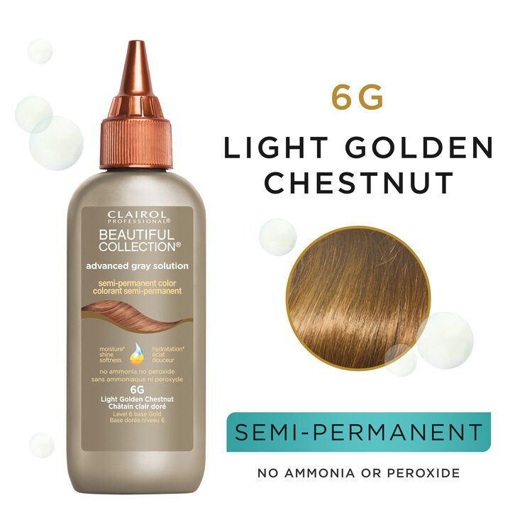 6G Light Golden Chestnut Semi Permanent Hair Color