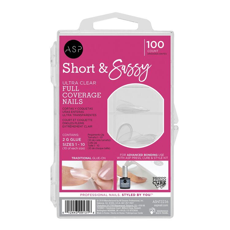 Short Sassy Full Coverage Tips