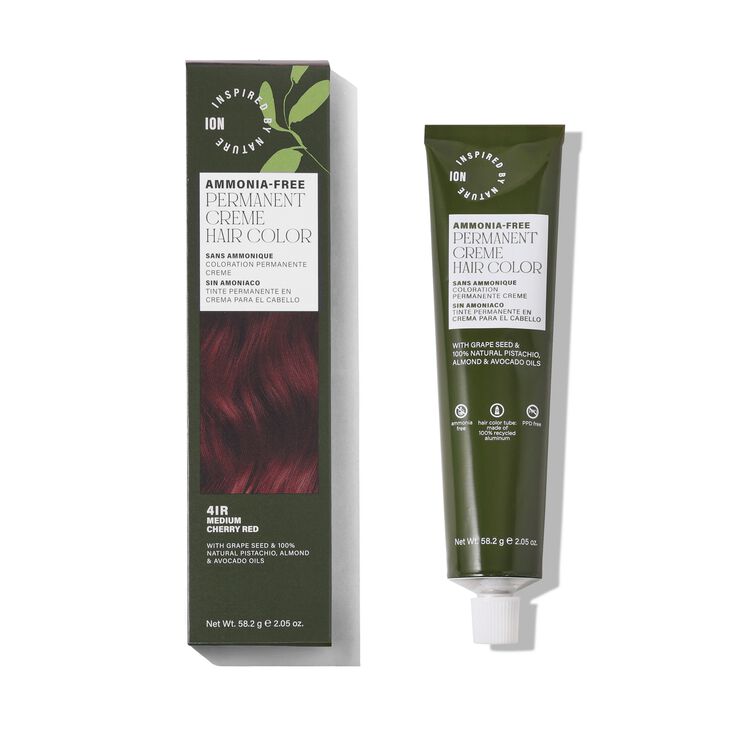 Ammonia-Free Permanent Hair Color Medium Cherry Red 4IR