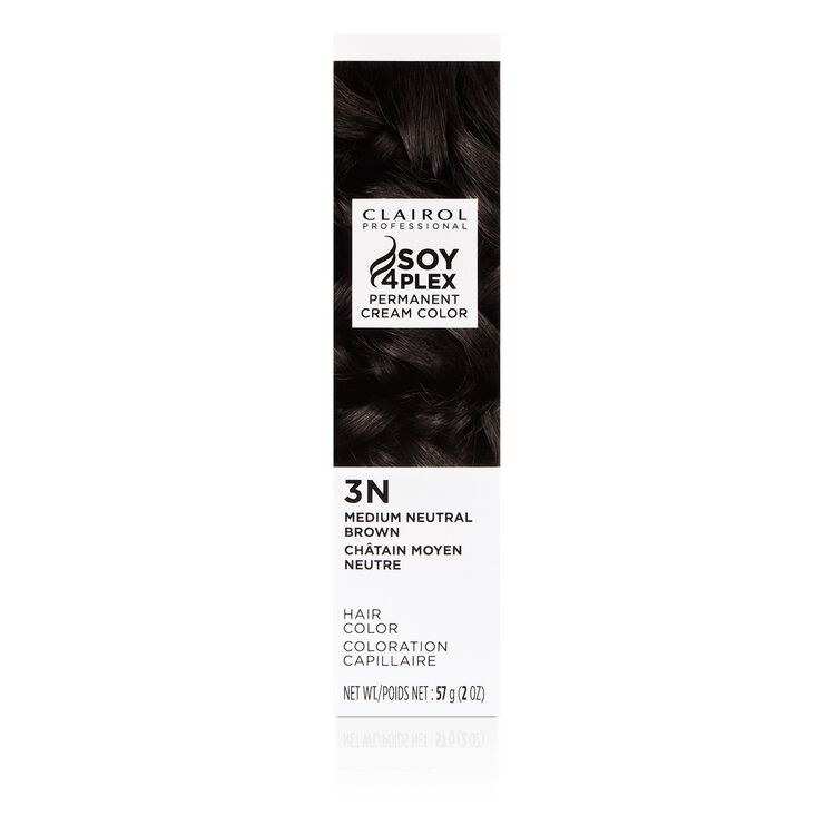 3N Medium Neutral Brown Permanent Cream Hair Color