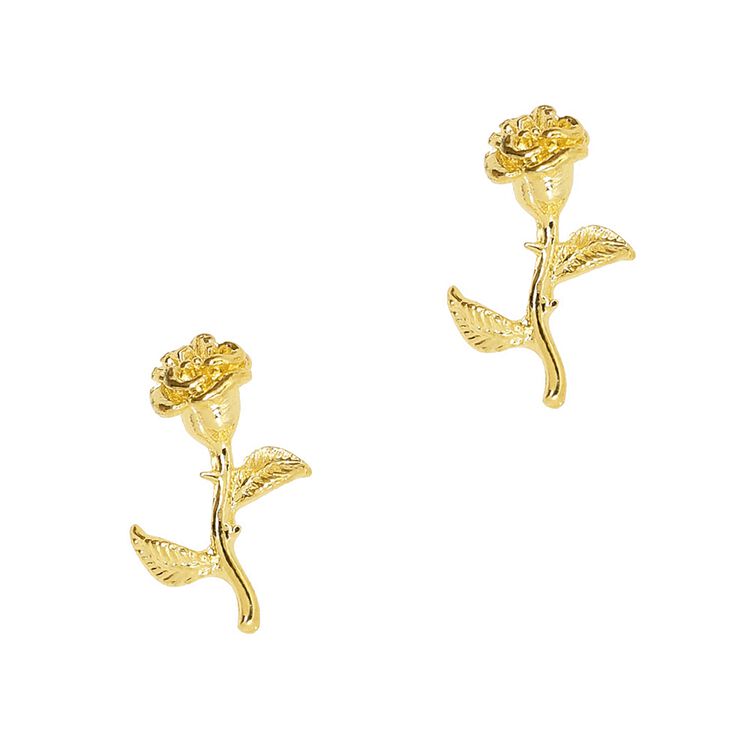 Nail Art Charms Enchanted Rose Charm Gold