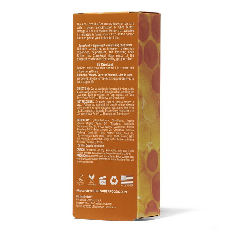 Superfoods Anti Frizz Serum by Bio Creative Labs/Be Care Love